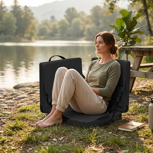 Stadium seat cushion folding - cushion,