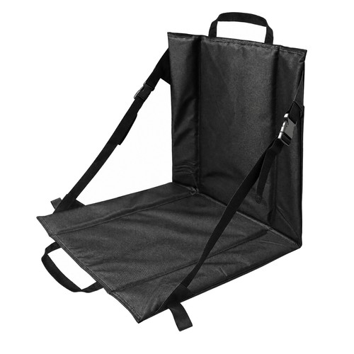 Stadium seat cushion with back - with,
