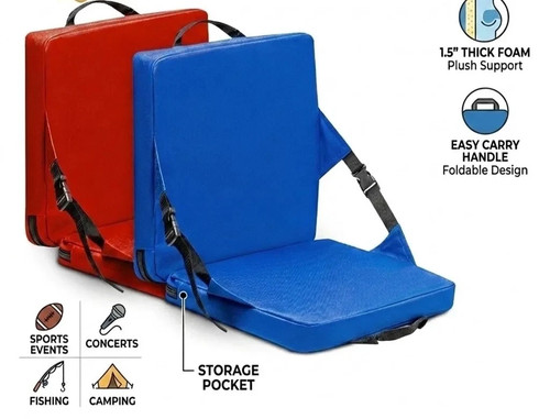 Folding stadium seat cushion - °folding,