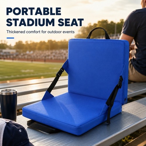 Foldable stadium seat cushion - foldable,