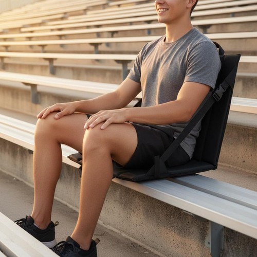 Portable seat cushion with - cushion,