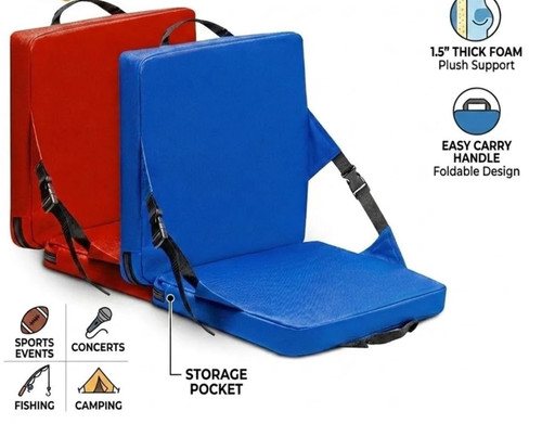 Folding stadium seat - seat, cushion