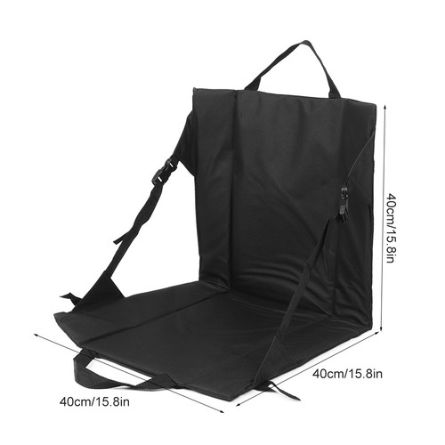 Portable black folding stadium - portable,