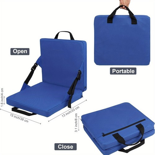 Folding stadium seat cushion - °folding,