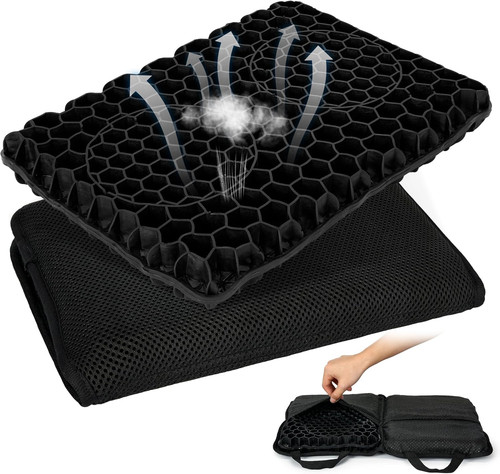 Foldable gel seat - seat, cushion